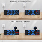 JALL 30" Large Digital Wall Mount Clock - Image 2