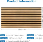 COMSTICKC 3D Faux Wood Wall Sticker, Peel and Stick Wall Covering, DIY - Image 5