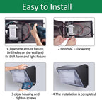 LED Wall Pack Light with Dusk to Dawn Photocell, 120W 15600LM 5000K Daylight - Image 7