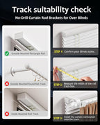 Mimiio No Drill Curtain Rod Brackets - Image 6
