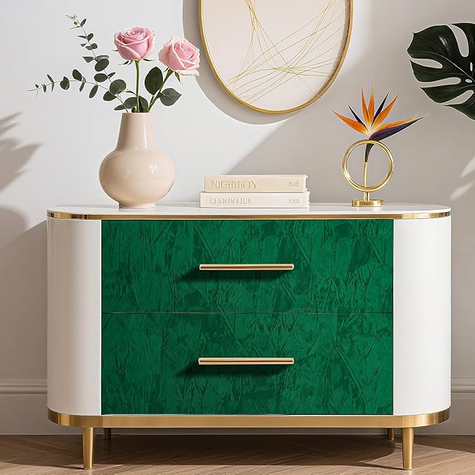 Green Crushed Velvet Fabric Wallpaper Peel and Stick Green Felt Drawer Liner - Image 2