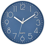 Foxtop 10 Inch Wall Clock Silent Non-Ticking Battery Operated Quartz Round by Foxtop