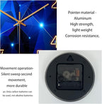 Blue Wall Clock for Living Room Decor Kitchen Wall Clocks Battery Operated 12 - Image 9