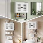 HOOBRO Medicine Cabinet, Double Doors Bathroom Wall Cabinet - Image 6