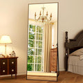 GLSLAND 64"x21" Full Length Mirror Full Body Mirror Freestanding Hanging or by GLSLAND