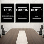 Framed Canvas Wall Art Success Quote, Office Wall Art, Positive Motivational - Image 2