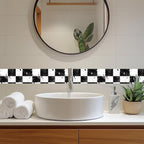 HOMETITUTE Wallpaper Border Peel and Stick Wall Border 4x196 Inch Grunge Black - Image 7
