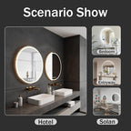 LED Bathroom Mirror 26 Inch Round Bathroom Mirror - Image 8