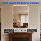 Wavy Led Bathroom Mirror- Vanity Mirror - Image 5