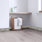 Pearl Wallpaper Border 196x4 Inch Peel and Stick Wall Border Elegant Gray White - Image 4