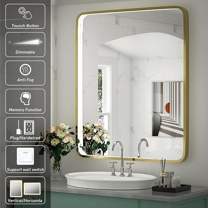 30x36 Inch LED Bathroom Mirror - Image 3