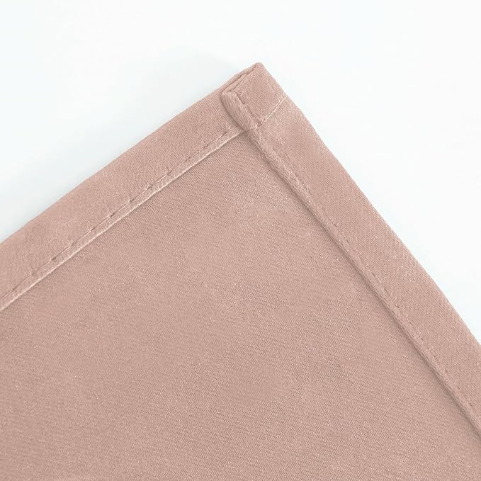 LEMOMO Blush Blackout Curtains/38 x 54 Inch/Set of Two Panels Grommet Living - Image 7