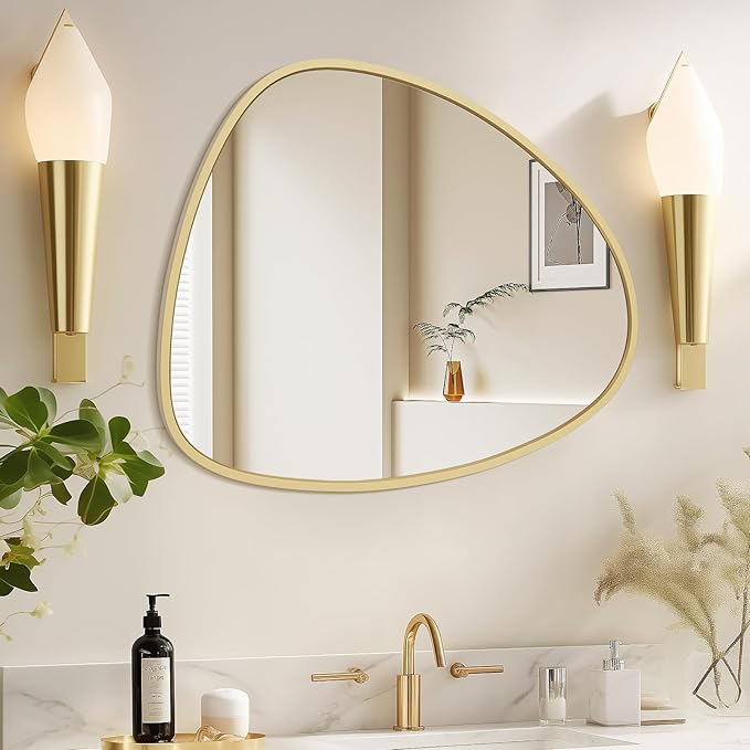 WallBeyond Asymmetrical Mirror, Irregular Wall Mirror, Wall Mirrors Decorative by WallBeyond