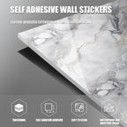10pcs Marble Peel and Stick Waterproof Wall Panels, Heat-Resistant Backsplash - Image 7