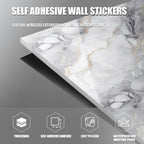 Chejiaye 10pcs Marble Peel and Stick Backsplash Waterproof Washroom Wall Panels - Image 8
