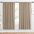 NICETOWN 2 Panels Blackout Curtains, Rod Pocket Window Curtains Room Darkning by NICETOWN