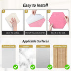 12 Pack High Density Hexagon Acoustic Panels, TONOR 12"x 10"x 0.4" Soundproof - Image 6
