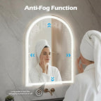 DUMOS 24"×36" LED Bathroom Mirror - Image 4