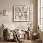 Framed Neutral Abstract Wall Art, Modern Beige Canvas Prints Artwork - Image 4