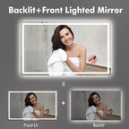 GarveeHome 60x36 LED Bathroom Mirror - Image 3