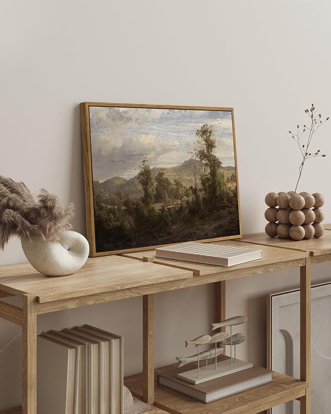 InSimSea Framed Canvas Wall Art Vintage Decor, Nature Landscape Paintings - Image 3