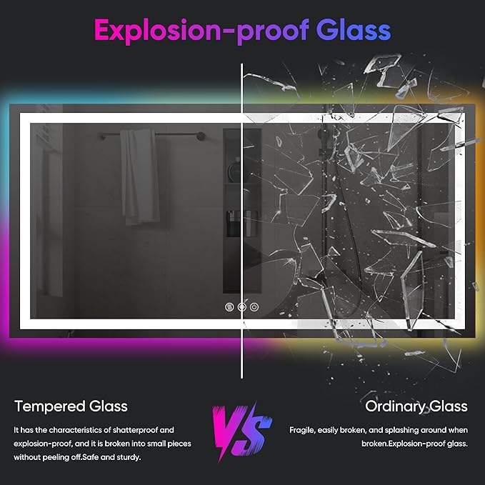 Antok 32"x 72" LED Bathroom Mirror - Image 9