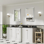 24x36 Inch Brushed Silver Bathroom Mirror - Image 5