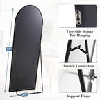 DUMOS 58"x19" Arched Full Length Mirror - Image 5