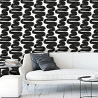 Tempaper x Bobby Berk White & Black Wiggle Room Removable Peel and Stick - Image 3
