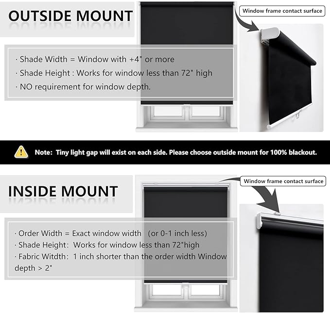 Customize Cordless Roller Shades Blackout Blinds - Image 6