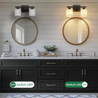PARTPHONER Bathroom Light Fixtures, Bathroom Lighting Fixtures Over Mirror - Image 5