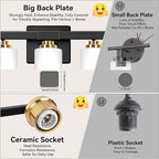 5-Light Bathroom Light Fixtures, Classic Wall Light Fixture - Image 7