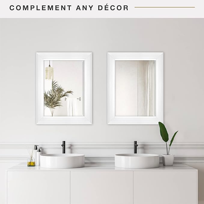 MCS 15 x21 Inch Wall Mirror, 21x27 Inch Overall Size - Image 5