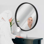 HBCY Creations Large Round Mirror, Living Room and More, Modern Minimalist - Image 4
