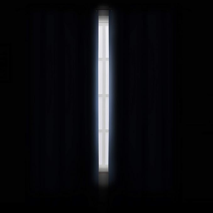 LEMOMO Blackout Curtains 66 x 95 inch/Sky Blue Curtains Set of 2 Panels/Thermal - Image 3