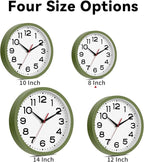Roymnie Wall Clock Silent Non-Ticking Modern Clock Battery Operated 8 Inch - Image 3