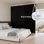 Room Divider Blackout Curtains Extra Wide Ceiling Mounted Curtains Track Sets - Image 4