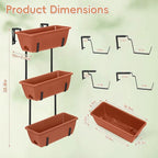 OYEAL Railing Planter Box Window Boxes Planters - Image 2
