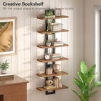 HOOBRO Floating Shelves, 15 Inch Wall Shelf Set of 3, Wall Mounted Storage - Image 3