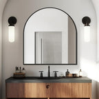 FICTOR Bathroom Mirror for Wall, Arched Vanity Bathroom Mirror for Over Sink - Image 3