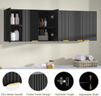 ChooChoo 3 Doors Wall Cabinet Laundry Room, Bathroom Wall Cabinet - Image 6