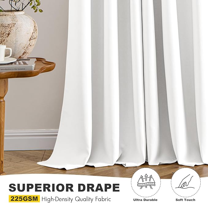 MIULEE Blackout Curtains for Bedroom Living Room 2 Panels, Thermal Insulated - Image 6