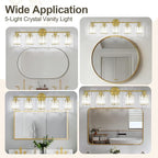 Crystal Bathroom Light Fixtures, Bathroom Lighting Fixtures Over Mirror - Image 6