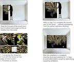Black and Gold Leaf Mural Bedroom Tropical Botanical Wallpaper Room Plant Decor - Image 6