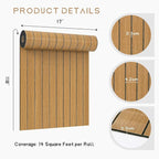 VEELIKE Honey Teak Wood Slat Wall Panels Peel and Stick 3D Wooden Panels Wall - Image 9