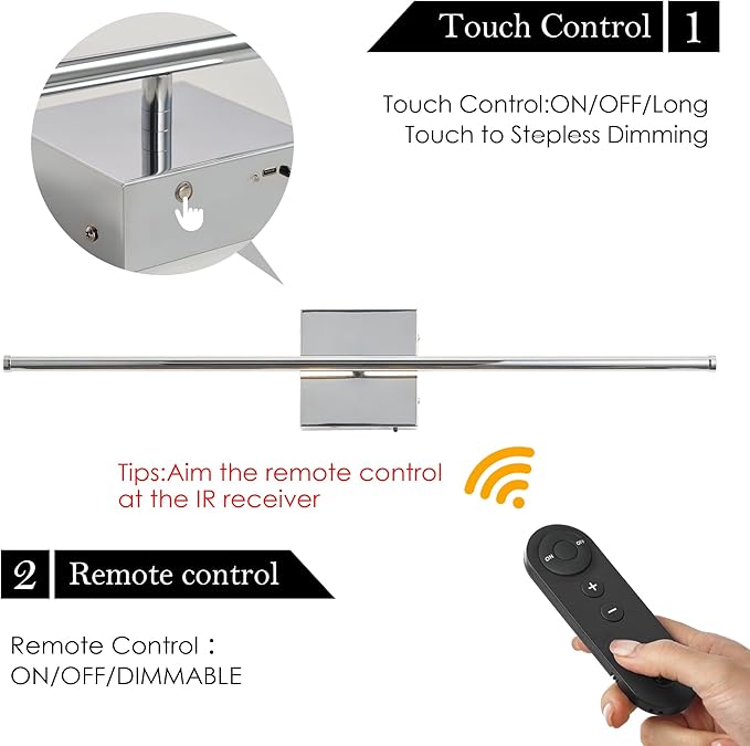 KARTOOSH Battery Operated Wall Sconces - Image 4