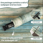 practicalWs Peel and Stick Wallpaper 17.7" x 236.2" Wood Wallpaper Wood Contact - Image 2