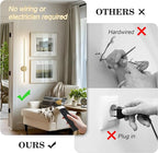 Battery Operated Modern Wall Sconces, Dimmable Wireless Wall Light Set of Two - Image 2