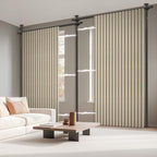 100% Blackout Room Divider Curtains Sets Beige W100 x L96 in, 2 Panels Curtain - Image 8
