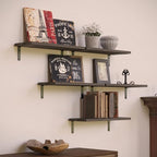 RICHER HOUSE Floating Shelves for Wall Décor, Rustic Wood Wall Mounted Shelves - Image 5